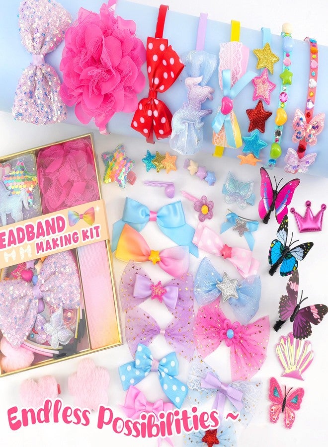 yasest Arts and Crafts Kit for Girls - DIY Headband Making Kit for Girls, 89pcs Fashion Hair Accessories Set, Art & Craft Gift for Kids 6-8 - Ideal Gifts for 5 6 7 8-12 Year Old Girl - Image 5